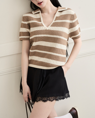 TUBYCATU | ÁO DỆT KIM MARIN POLO KNIT