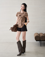 TUBYCATU | ÁO KIỂU MORI CHECK TOP