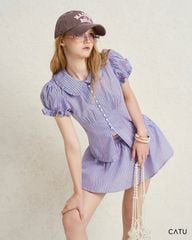 TUBYCATU | SKYLINE STRIPE SET (Set gồm: Áo sơ mi + Quần short)