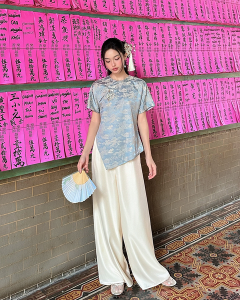 TUBYCATU | QUẦN DÀI TƠ KEM (2026 COLLECTION)