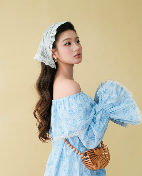TUBYCATU | ĐẦM TRỄ VAI BLUEBELL DRESS