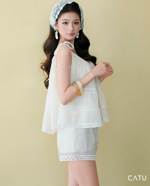 TUBYCATU | BỘ ÁO VÀ QUẦN CLOUD LACE SET