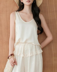 TUBYCATU | ÁO TANK TOP CHẤT LỤA BASIC SATIN TOP (Nhiều màu)