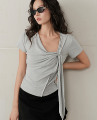 TUBYCATU | ÁO THUN LUCIE DRAPE TOP