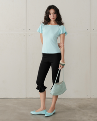TUBYCATU | QUẦN LỬNG DÁNG ÔM MORELA RUFFLE PANTS
