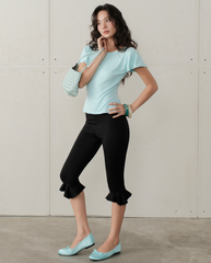 TUBYCATU | QUẦN LỬNG DÁNG ÔM MORELA RUFFLE PANTS