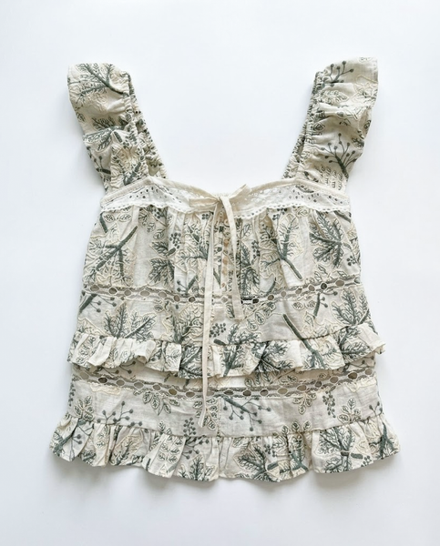 TUBYCATU | ÁO OLIVE LACE CROPTOP