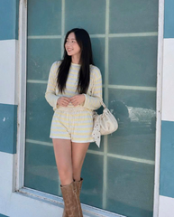 TUBYCATU | BỘ DAYDREAM STRIPE SET (Set gồm: Áo tay dài + Quần short)