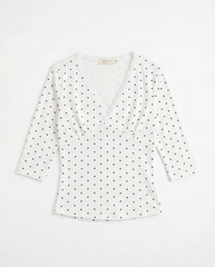 TUBYCATU | ÁO THUN CỔ V KIRIN DOT TEE