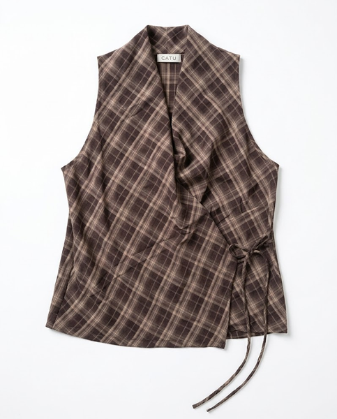 TUBYCATU | ÁO GILE ĐẮP CHÉO WENDY WRAP TOP (Freesize)