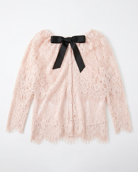 TUBYCATU | ÁO REN THẮT NƠ DELIA TOP (Freesize)