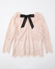 TUBYCATU | ÁO REN THẮT NƠ DELIA TOP (Freesize)
