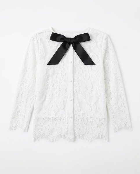 TUBYCATU | ÁO REN THẮT NƠ DELIA TOP (Freesize)