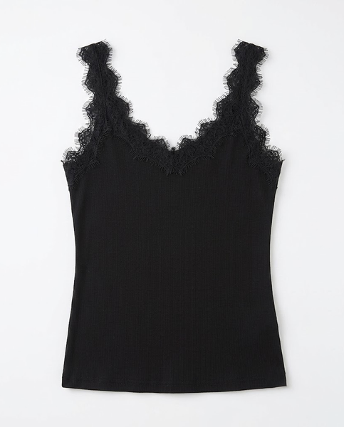 TUBYCATU | ÁO TANK TOP THUN GÂN VIỀN REN MIKI LACE TOP