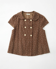 TUBYCATU | ÁO KIỂU DÁNG XOÈ BROWN DAISY TOP