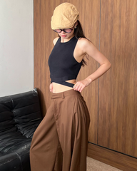 TUBYCATU | ÁO CROPTOP NỮ CUTLINE CROP TOP DỆT KIM