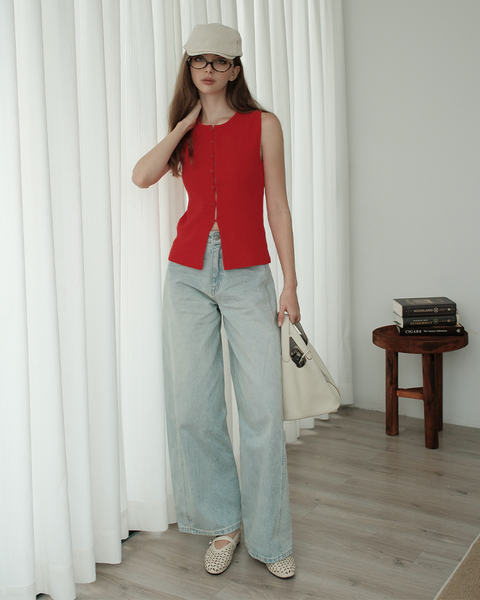 TUBYCATU | ÁO DỆT KIM CHERRY POP TOP