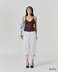TUBYCATU | ÁO 2 DÂY CHẤT THUN TANA RUFFLE CAMI