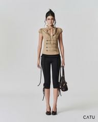 TUBYCATU | ÁO KIỂU KHUY HOÀNG GIA ATHENA TOP