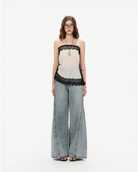 TUBYCATU | ÁO 2 DÂY LIORA LACE TOP