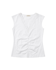 TUBYATU | ÁO THUN PHỐI REN PANSY TOP