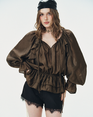 TUBYCATU | ÁO MOCHA OFF-SHOULDER BLOUSE