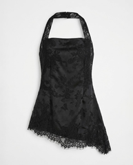 TUBYCATU | ÁO LỤA PHỐI REN SECRET LACE TOP