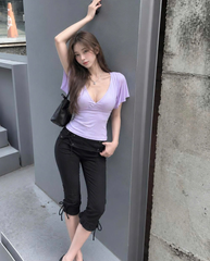 TUBYCATU | ÁO KIỂU CHẤT THUN LAELIA TOP