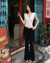 TUBYATU | ÁO THUN PHỐI REN PANSY TOP