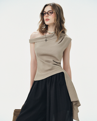 TUBYCATU | ÁO LỆCH VAI AURA WRAP TOP