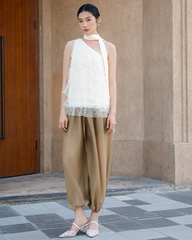 TUBYCATU | ÁO HARIM LACE TOP (Kèm dây lụa cổ)