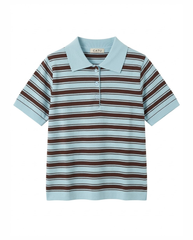 TUBYCATU | ÁO DỆT KIM SỌC YURI POLO (Freesize)