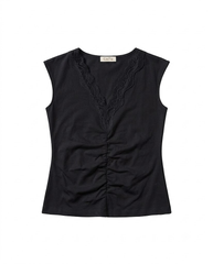 TUBYATU | ÁO THUN PHỐI REN PANSY TOP