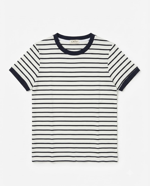 TUBYCATU | ÁO THUN KẺ SỌC NGANG MILKY TEE (Freesize)