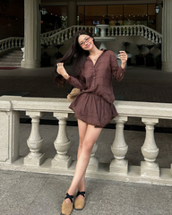 TUBYCATU | SET ÁO VÀ CHÂN VÁY BROWNIE LACE (CÓ BÁN LẺ)