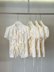 TUBYCATU | ÁO KIỂU PHỐI BÈO PEARL RUFFLE TOP