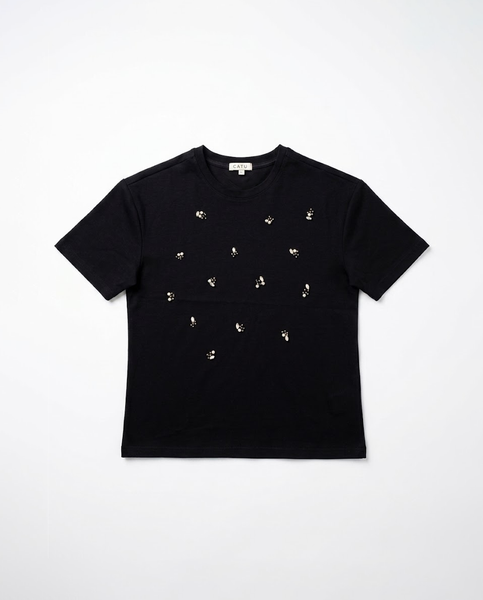 TUBYCATU | ÁO THUN ĐÍNH ĐÁ CRYSTAL BLOOM TEE