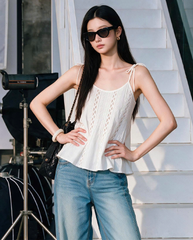 TUBYCATU | ÁO 2 DÂY KELLY LINEN TOP (Freesize)