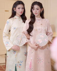 TUBYCATU | ÁO DÀI CÁT HOA (Không kèm quần)