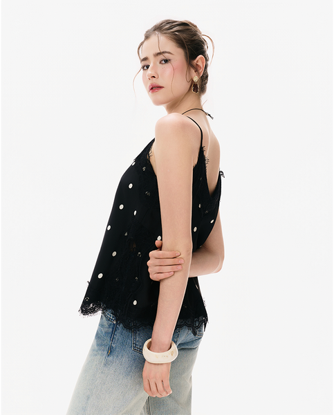 TUBYCATU | ÁO HAI DÂY EVI LACE TOP