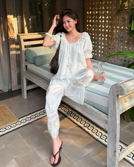 TUBYCATU | ÁO KIỂU PHỐI BÈO ROSELLE LACE TOP