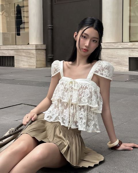 TUBYCATU | ÁO ANGEL LACE TOP (Freesize)
