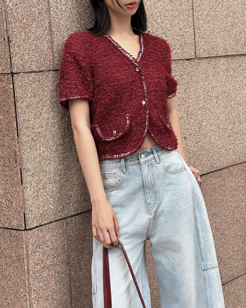 TUBYCATU | ÁO LORIN TWEED TOP