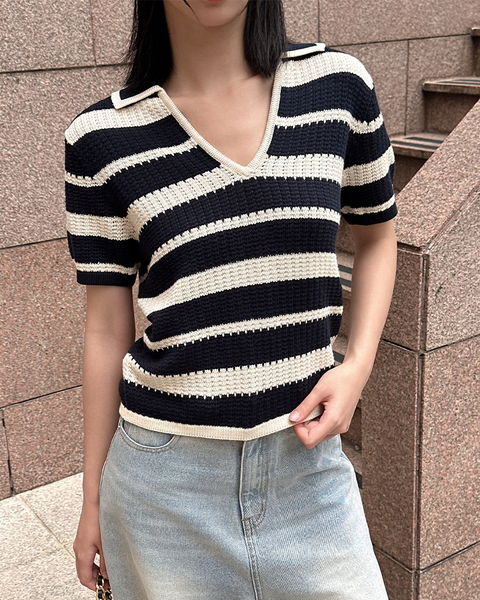 TUBYCATU | ÁO DỆT KIM MARIN POLO KNIT