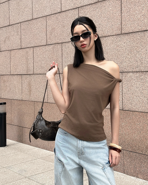 TUBYCATU | ÁO LỆCH VAI MONO TANK TOP