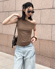 TUBYCATU | ÁO LỆCH VAI MONO TANK TOP