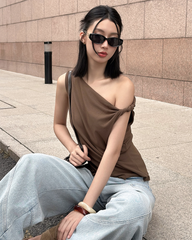 TUBYCATU | ÁO LỆCH VAI MONO TANK TOP
