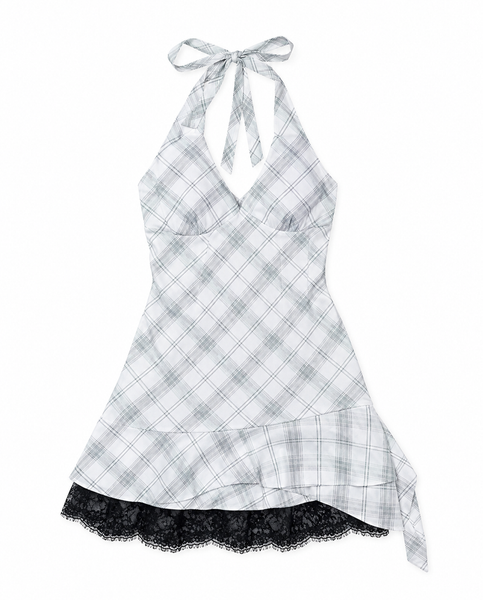 TUBYCATU | ĐẦM CỔ YẾM KẺ CARO VENUS CHECK DRESS