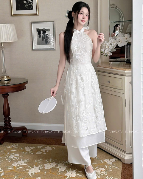 TUBYCATU | ÁO DÀI CHÂU SA (KHÔNG KÈM QUẦN)