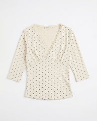 TUBYCATU | ÁO THUN CỔ V KIRIN DOT TEE